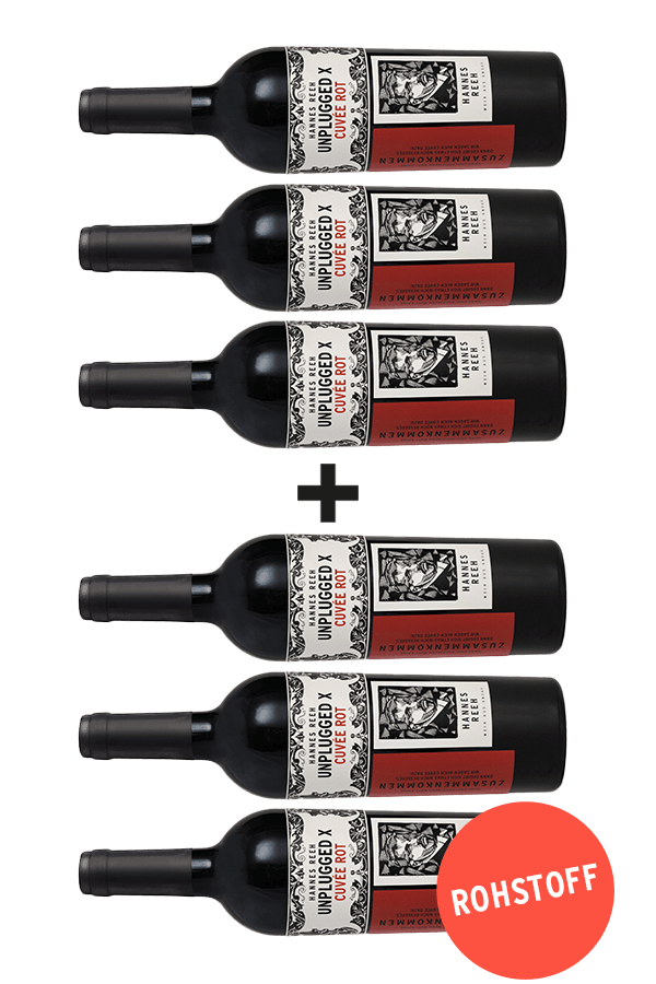 Unplugged X Cuvée rot Black Friday Aktion! 3 + 3 Flaschen Gratis Unplugged X Cuvée rot